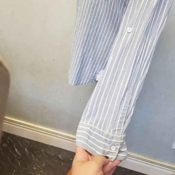 C&C California striped embroidery detailing size Small Petite (243) - Picture 6 of 8